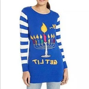 Blizzard Bay Women's Ugly Hanukkah Sweater, Size M